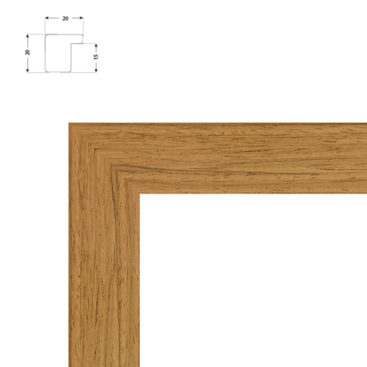 Cadre Natura bois avec dos de cadre