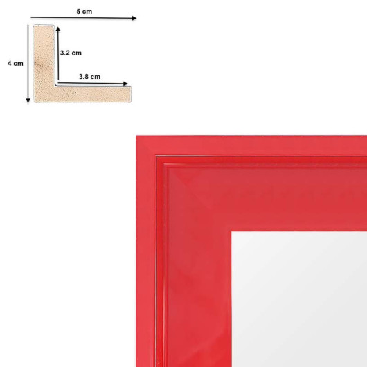 Caisse Américaine laquée-Rouge