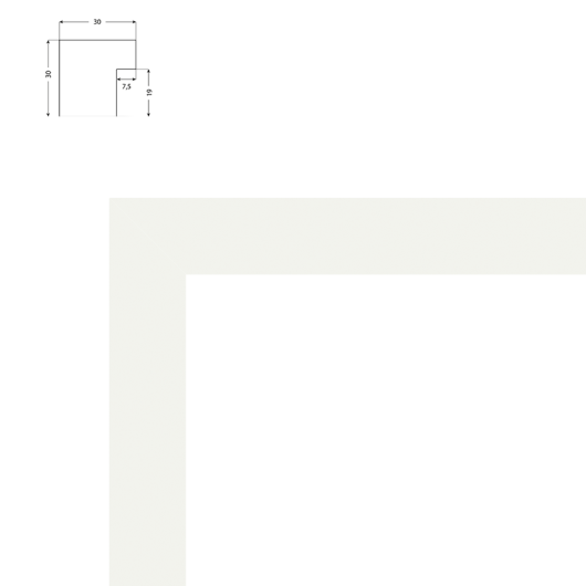 Cadre sur mesure classique noir ou blanc avec dos de cadre