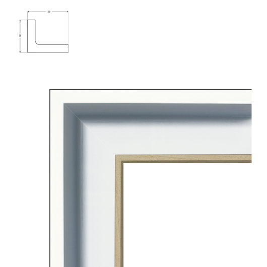 Caisse Américaine Design Contemporain-Blanc Brillant