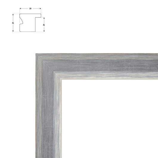 Cadre design finition oxydées pour photo-litho