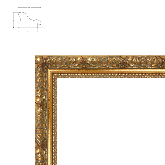 Cadre de style Barbizon Baroque