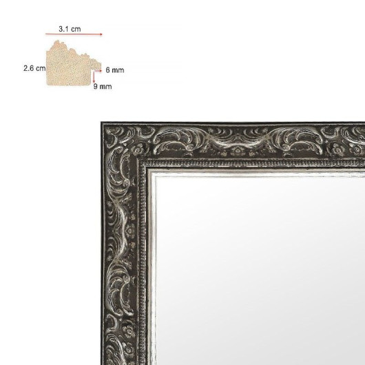 Cadre Louis XVI pour photo-litho-Argent
