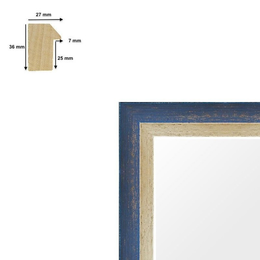 Cadre vintage coloré pour toiles