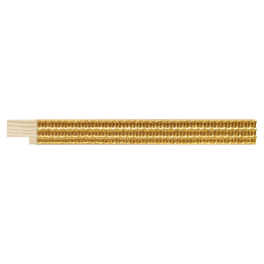 Cadre sur mesure cannelure doré avec dos de cadre-Or